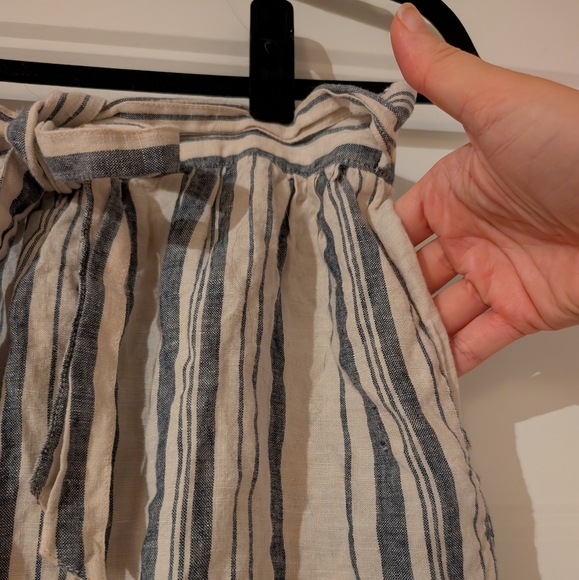 Zara linen midi skirt with pockets - Picture 3 of 4